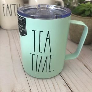 Rae Dunn Tea Time Stainless Steel Mug